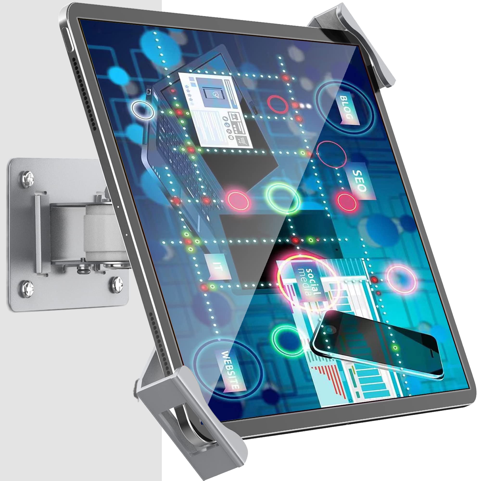未使用/鍵付き/タブレット壁掛けスタンド/盗難防止ロック機能7〜10インチ対応 Amazon.co.jp: タブレット 壁掛けホルダー 盗難防止セキュリティロック